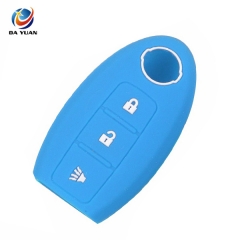 AS072002 Remote 3 Button Silicone Car Key Cover Case For Nissan