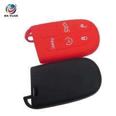 AS071001 Silicone Car Key Cover Shell For Jeepe For Chrysler for Dodge Key Cases