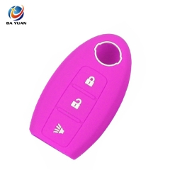 AS072002 Remote 3 Button Silicone Car Key Cover Case For Nissan