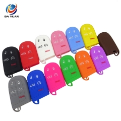 AS071001 Silicone Car Key Cover Shell For Jeepe For Chrysler for Dodge Key Cases
