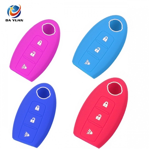 AS072002 Remote 3 Button Silicone Car Key Cover Case For Nissan