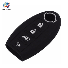 AS072004 Remote 4 Buttons Silicone Car Key Cover For NISSAN