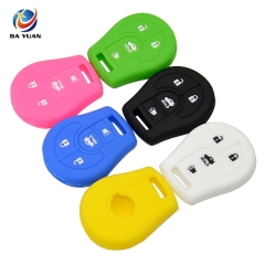 AS072006 Remote 4 Buttons Car Key Silicone Case Cover Shell For Nissan