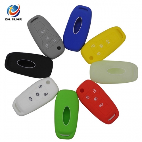 AS067011 Silicone Remote Car Key Case Cover for Ford 4 Buttons