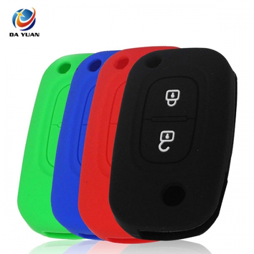 AS070009 Silicone Flip Car Key Case for Renault  2 Buttons Auto Folding Remote Key Cover