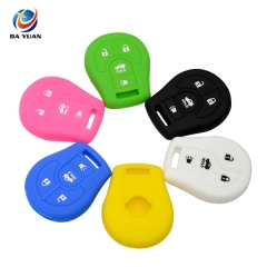 AS072006 Remote 4 Buttons Car Key Silicone Case Cover Shell For Nissan