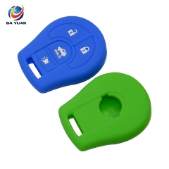 AS072006 Remote 4 Buttons Car Key Silicone Case Cover Shell For Nissan