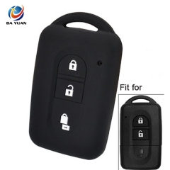 AS072005  Silicone Car Key Cover Case For Nissan 3 Button