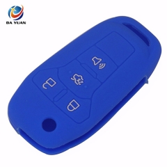 AS067011 Silicone Remote Car Key Case Cover for Ford 4 Buttons