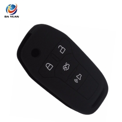 AS067011 Silicone Remote Car Key Case Cover for Ford 4 Buttons