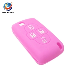 AS060018 Silicone Car Key Fob Cover Case Skin For Peugeot Car Key 4 buttons