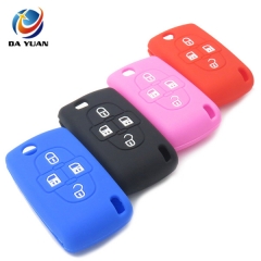 AS060018 Silicone Car Key Fob Cover Case Skin For Peugeot Car Key 4 buttons