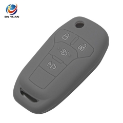 AS067011 Silicone Remote Car Key Case Cover for Ford 4 Buttons