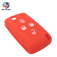 AS060018 Silicone Car Key Fob Cover Case Skin For Peugeot Car Key 4 buttons