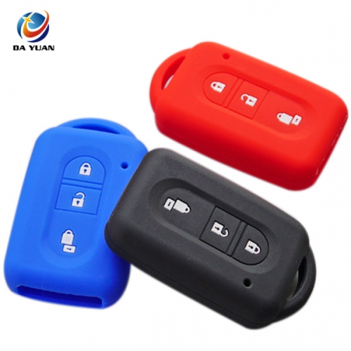 AS072005  Silicone Car Key Cover Case For Nissan 3 Button