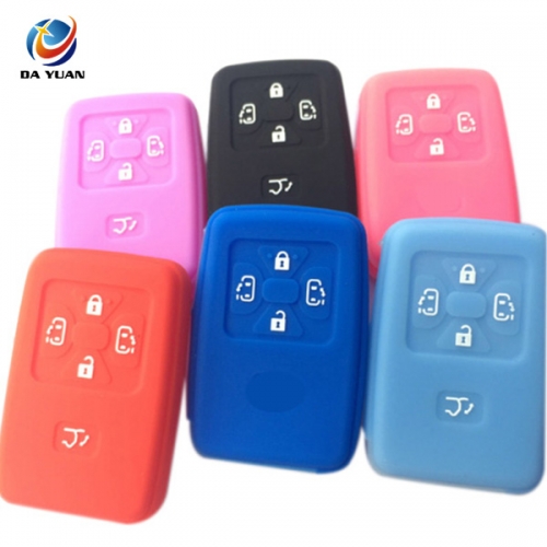 AS063014 Silicone car key cover skin protect for Toyota 4 button remote key