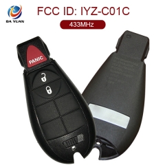 AK024022 for Dodge Smart Remote Key 2+1 Button 433MHz Keyless go FCC ID IYZ-C01C