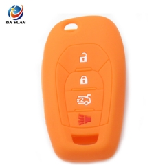 AS065004 Silicone Car Key Cover FOB Case For Chevrolet 4 Buttons Flip Remote Key