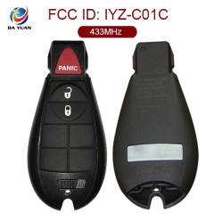 AK024022 for Dodge Smart Remote Key 2+1 Button 433MHz Keyless go FCC ID IYZ-C01C