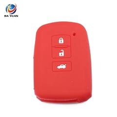 AS063017 Silicone Car Key Case Cover for Toyota 3 Button Key Remote