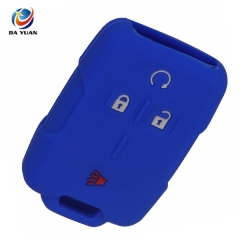 AS065005 4 Buttons Silicone Car Key Cover Case Fit For Chevrolet