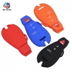 AS071003 Silicone Case for Chrysler Dodge Jeep 4 Button Car Key Cover