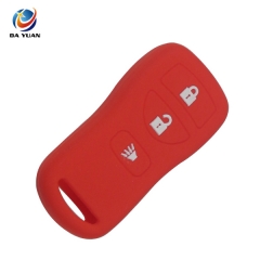 AS072008 Silicone Car Key Cover Case For Nissan 3 Button