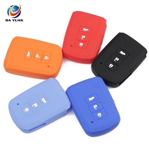 AS063017 Silicone Car Key Case Cover for Toyota 3 Button Key Remote