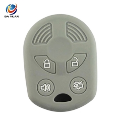 AS067013 Silicone car key cover case for Ford 4 button key