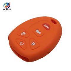 AS065006 4+1 Buttons Remote Silicone Car Key Case Cover For Chevrolet