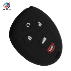 AS065006 4+1 Buttons Remote Silicone Car Key Case Cover For Chevrolet