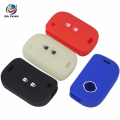 AS072010 2 Buttons Remote Silicone Car Key Cover Case For Nissan Folding Key