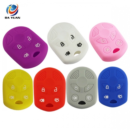 AS067013 Silicone car key cover case for Ford 4 button key