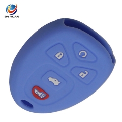 AS065006 4+1 Buttons Remote Silicone Car Key Case Cover For Chevrolet