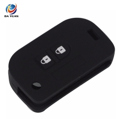 AS072010 2 Buttons Remote Silicone Car Key Cover Case For Nissan Folding Key