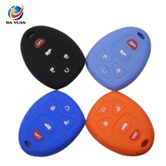 AS065006 4+1 Buttons Remote Silicone Car Key Case Cover For Chevrolet