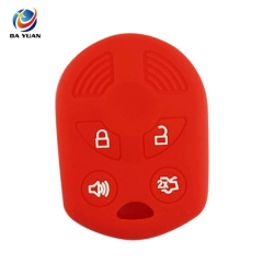 AS067013 Silicone car key cover case for Ford 4 button key