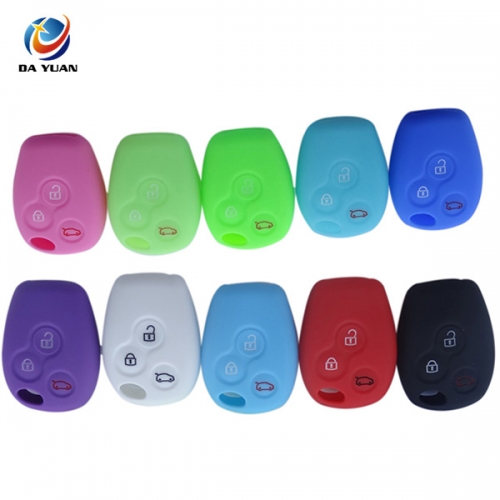 AS070012 Silicone Car Key Case Shell Cover fits For Renault 3 button