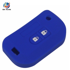 AS072010 2 Buttons Remote Silicone Car Key Cover Case For Nissan Folding Key