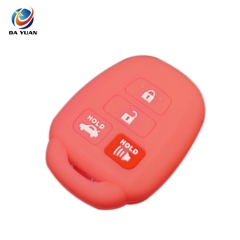 AS063020 Silicone Car Key Cover Case For Toyota 2012 2013 2014 Camry Corolla Highlander Remote Key