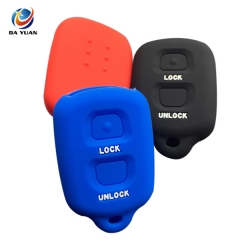 AS063019 Silicone Car Key Case Cover for Toyota 2 Buttons Car Key