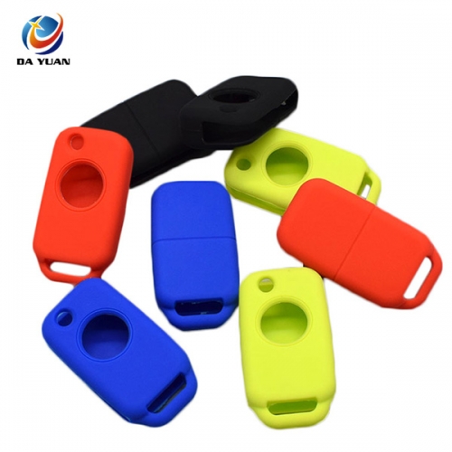 AS073006 Silicone car key fob case cover skin shell holder for  Benz 1 Button Flip Folding Key protect Shell