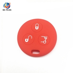 AS073004 Silicone car key cover case for Benz 3 button remote key