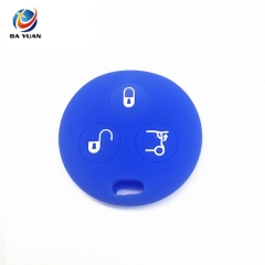 AS073004 Silicone car key cover case for Benz 3 button remote key