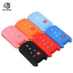 AS063022 Silicone Car Key Cover Case For Toyota 6 Button Remote Key