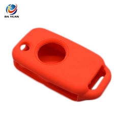 AS073006 Silicone car key fob case cover skin shell holder for  Benz 1 Button Flip Folding Key protect Shell