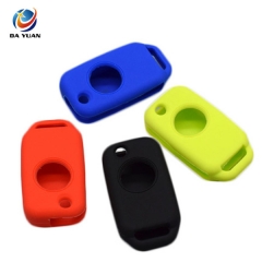 AS073006 Silicone car key fob case cover skin shell holder for  Benz 1 Button Flip Folding Key protect Shell