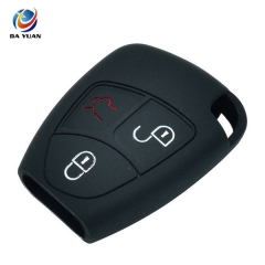 AS073005 Silicone Car Key Cover Case For Benz 3 Button