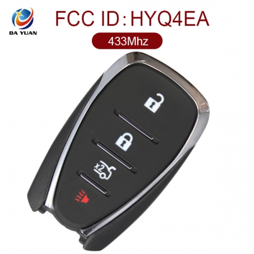 AK014054 for Chevrolet Camaro Malibu Smart Keyless Entry Remote Key 3+1 Button 433MHz PCF7937E HYQ4EA 13508771