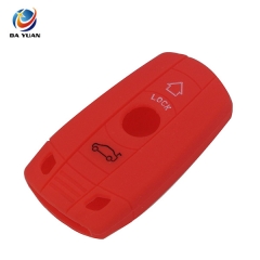 AS074002 3 Button Silicone Car Key Case for BMW 1 3 5 6 Series Remote Key